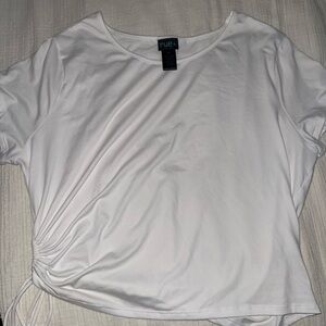 Rue21 White Relaxed Short Sleeve Tee